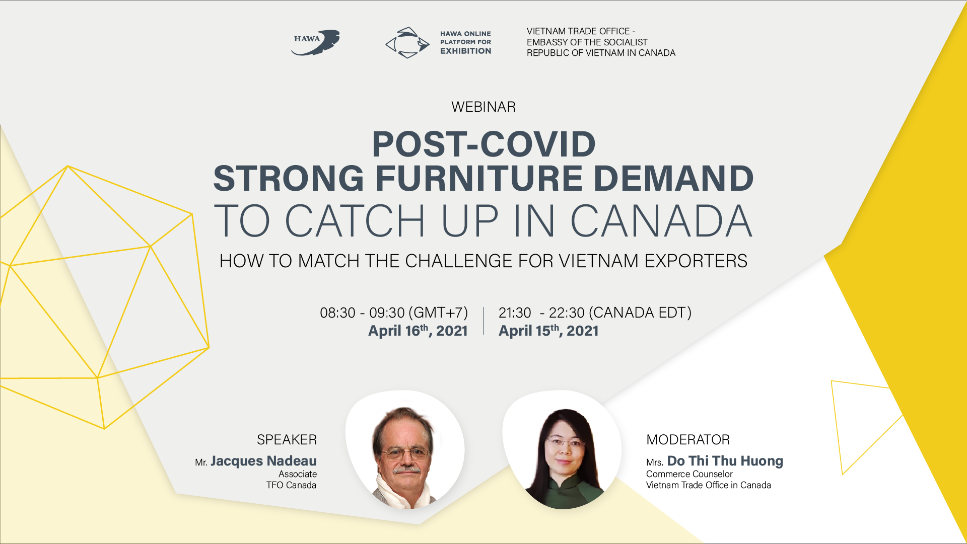 WEBINAR: POST – COVID STRONG FURNITURE DEMAND TO CATCH UP IN CANADA